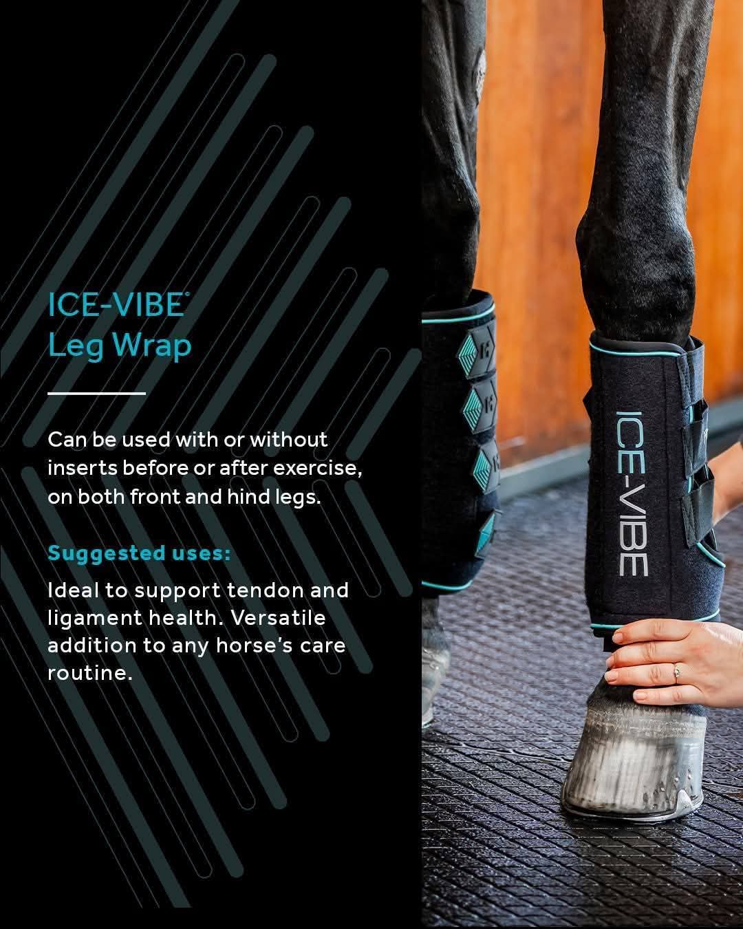 ICE-VIBE TENDON WRAPS WITH EXTRA COLD PACKS (4) Valued at $52.95