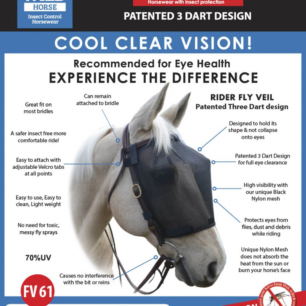 WILD HORSE AUS TRIPLE DART VEILS