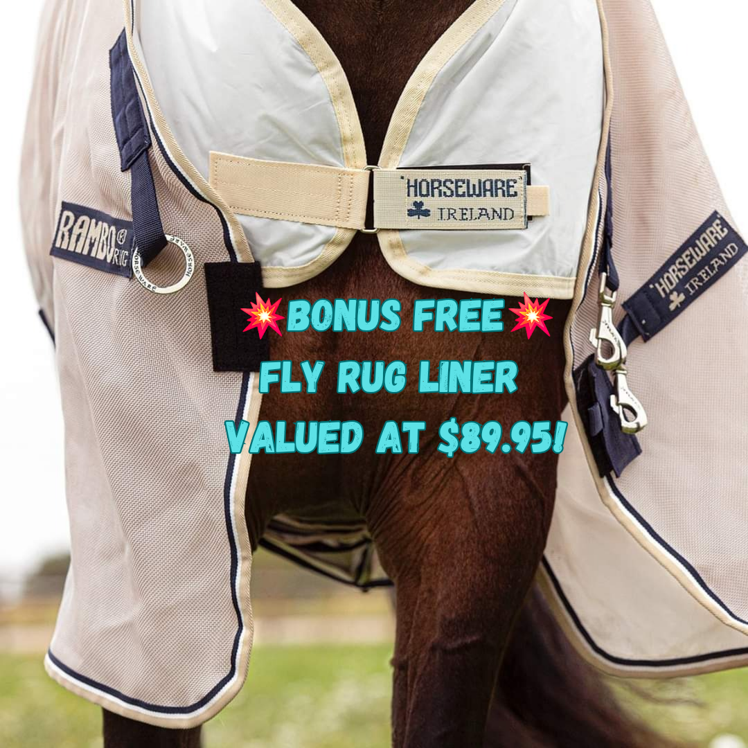 FREE!! Waterproof Fly Rug Liner with Rambo Flybuster Vamoose