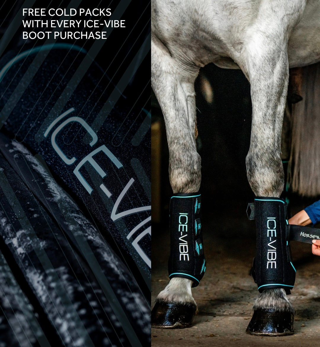 ICE-VIBE TENDON WRAPS WITH EXTRA COLD PACKS (4) Valued at $50
