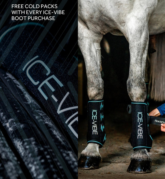 ICE-VIBE TENDON WRAPS WITH EXTRA COLD PACKS (4) Valued at $50