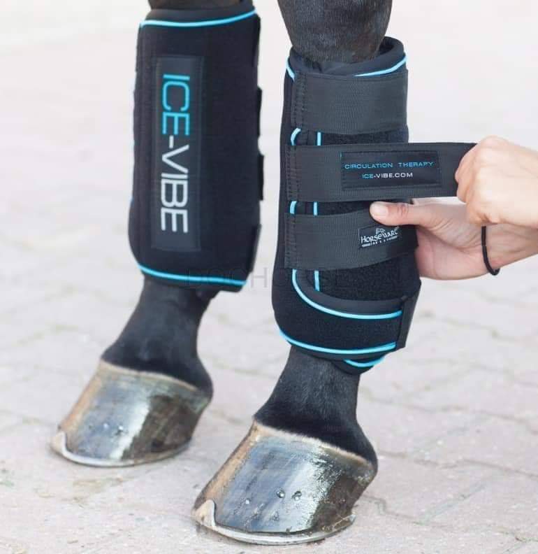 🔖ICE-VIBE TENDON BOOTS WITH EXTRA COLD PACKS (4)AND CARRY BAG