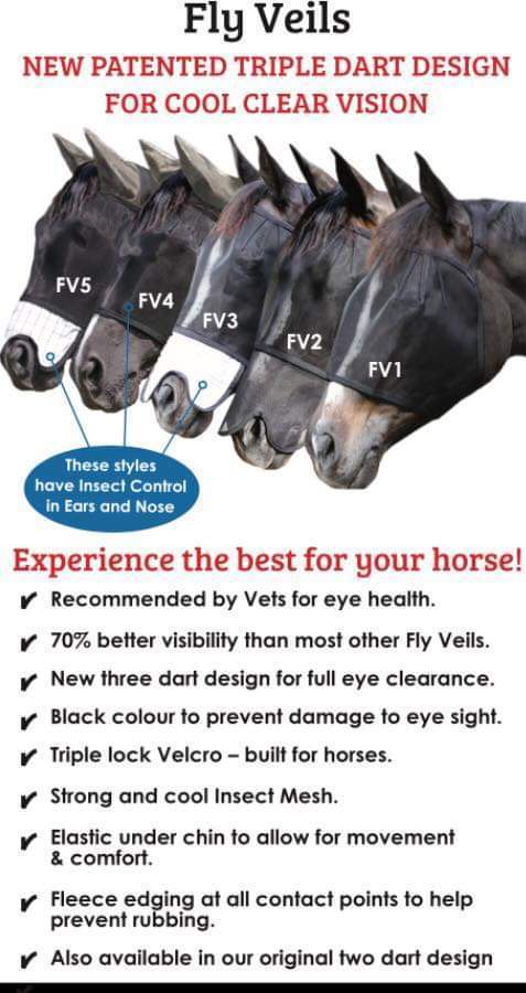 WILD HORSE AUS TRIPLE DART VEILS