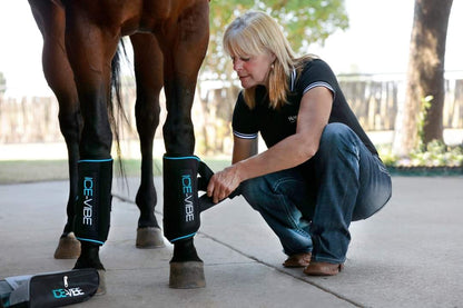 🔖ICE-VIBE TENDON BOOTS WITH EXTRA COLD PACKS (4)AND CARRY BAG