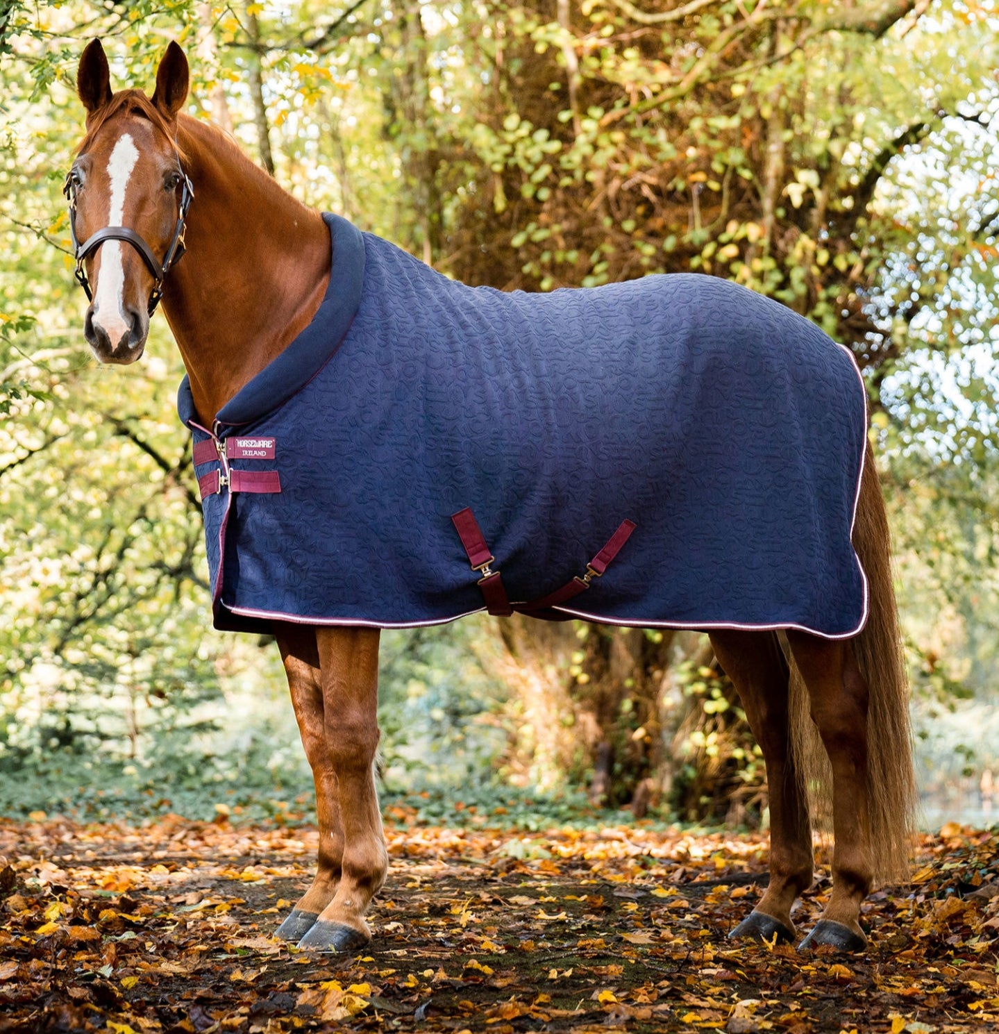 HORSEWARE EMBOSSED COZY NECK FLEECE COOLER