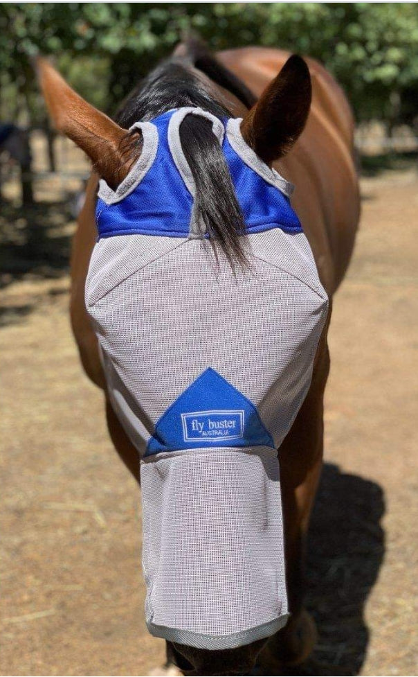 CASHEL CRUSADER & FLY BUSTER FLY MASKS FOR COB, HORSE, WB & DRAFT