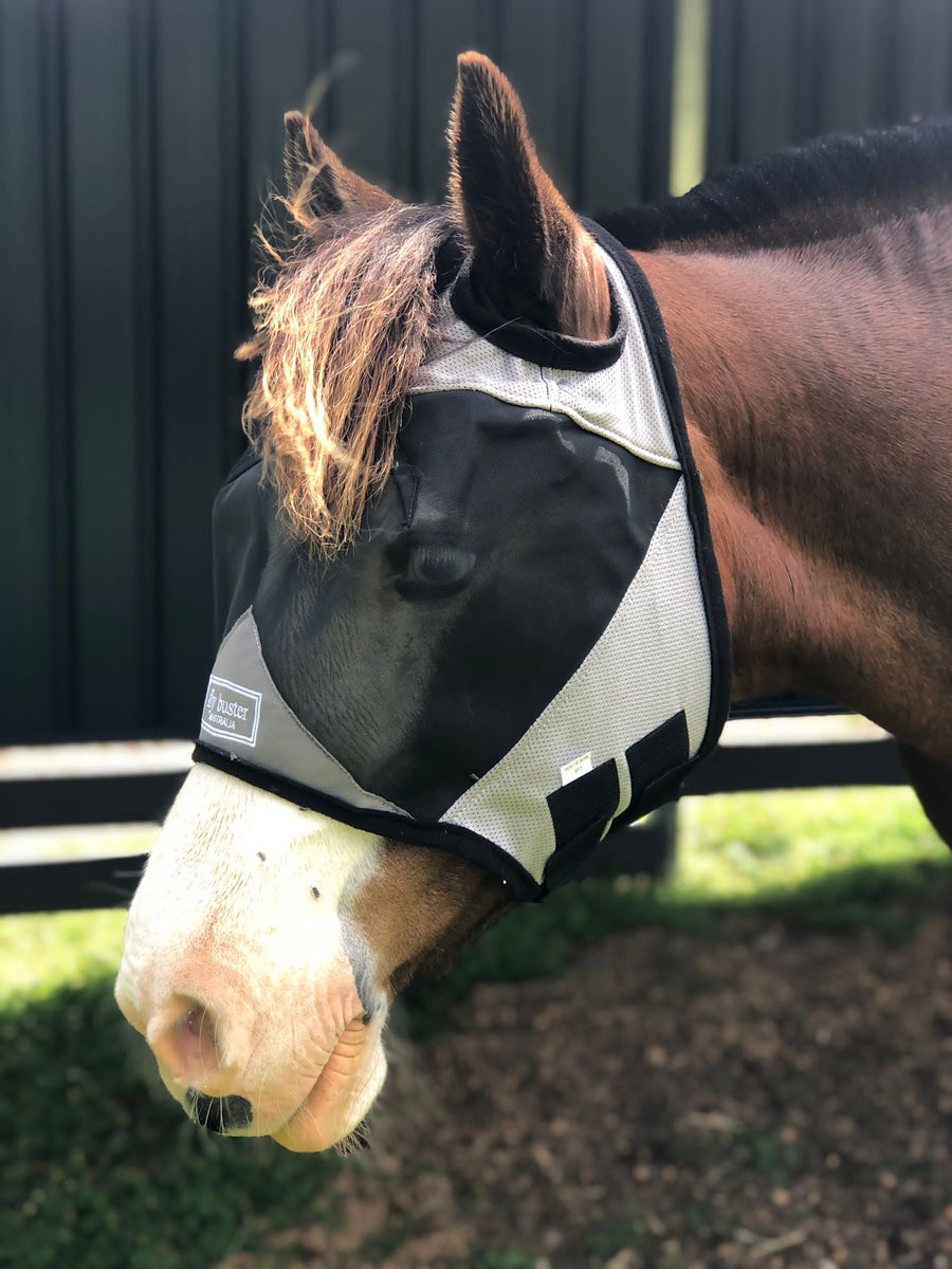 CASHEL CRUSADER & FLY BUSTER FLY MASKS FOR COB, HORSE, WB & DRAFT