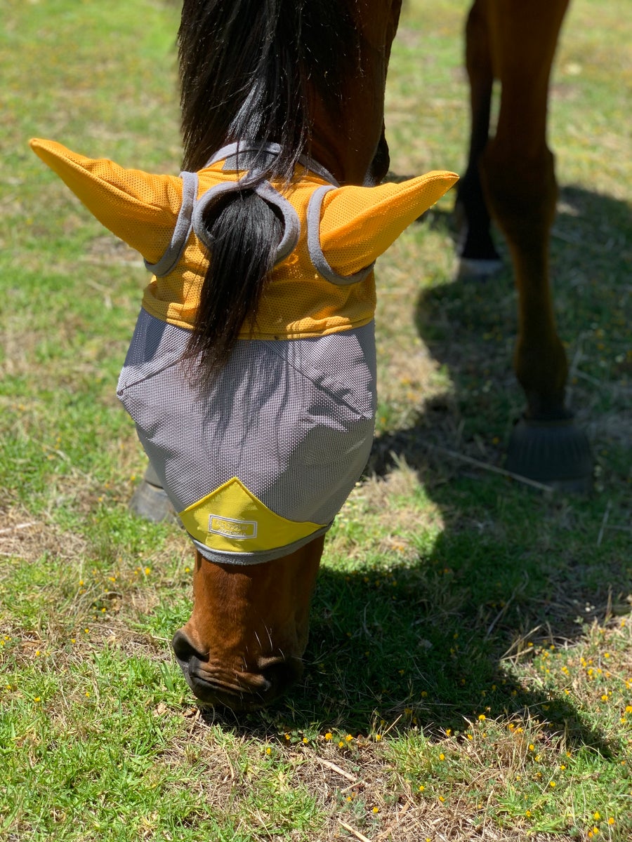 CASHEL CRUSADER & FLY BUSTER FLY MASKS FOR COB, HORSE, WB & DRAFT