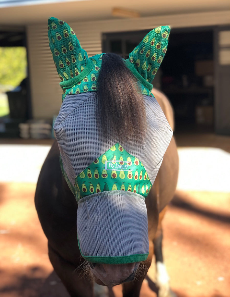 CASHEL CRUSADER & FLY BUSTER FLY MASKS FOR COB, HORSE, WB & DRAFT