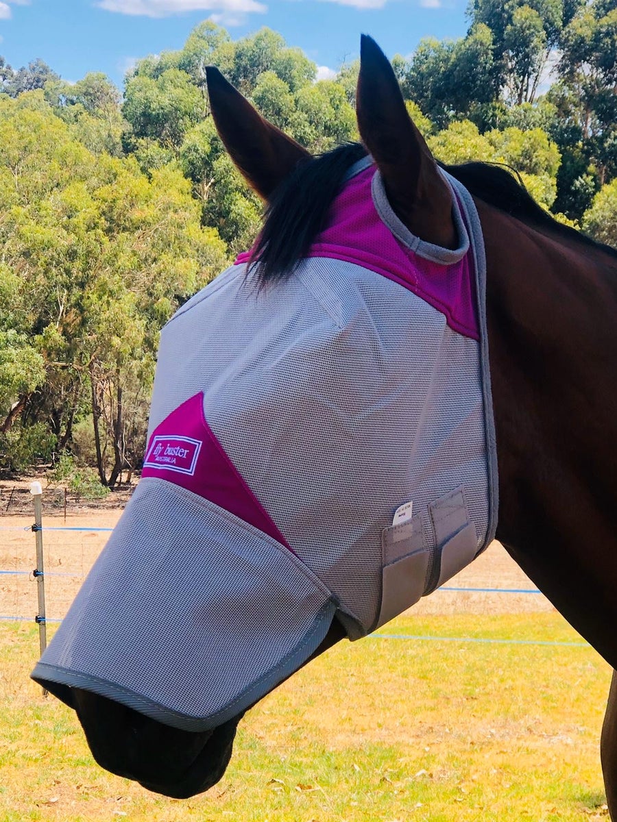 CASHEL CRUSADER & FLY BUSTER FLY MASKS FOR COB, HORSE, WB & DRAFT