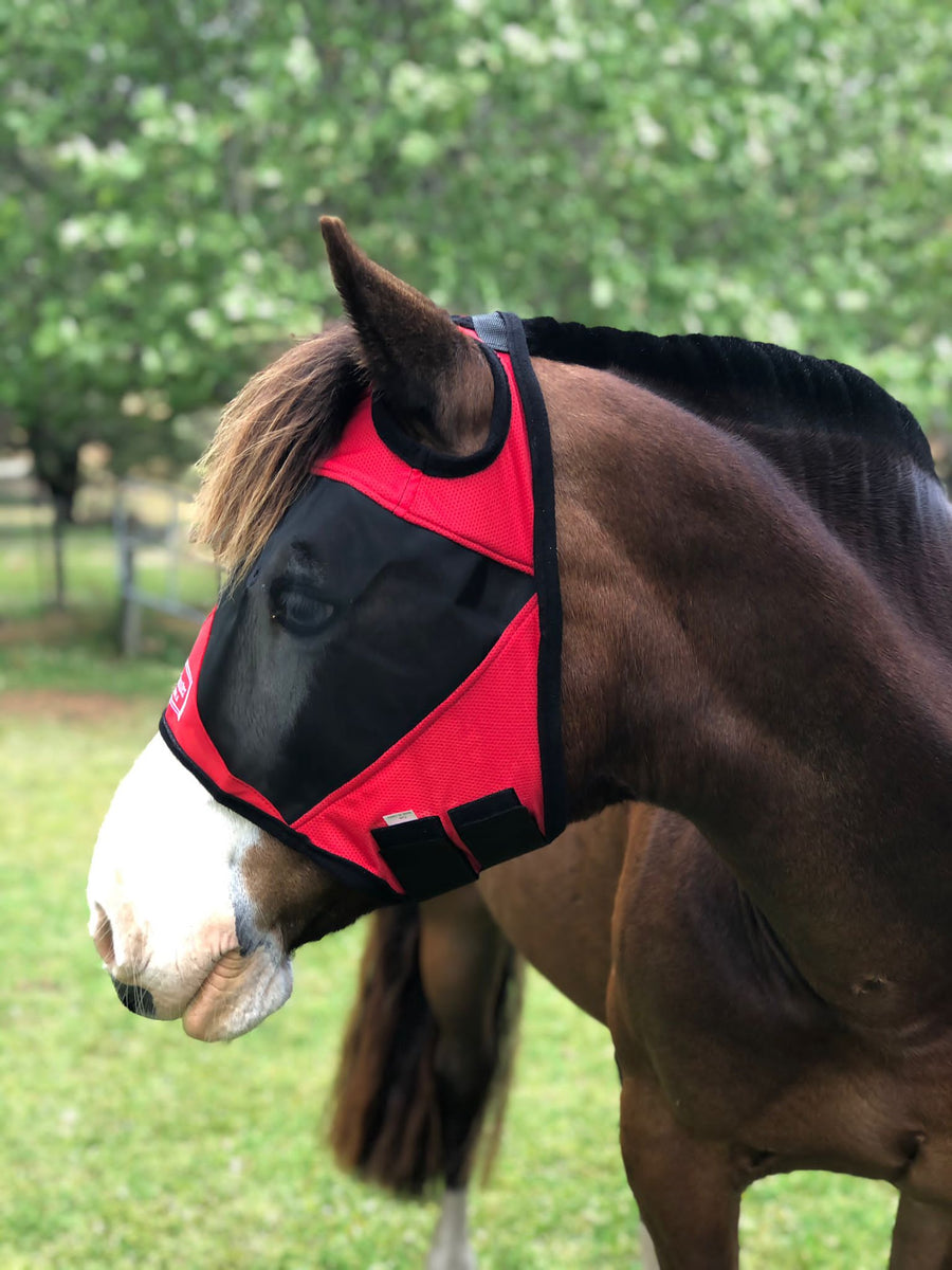 CASHEL CRUSADER & FLY BUSTER FLY MASKS FOR COB, HORSE, WB & DRAFT