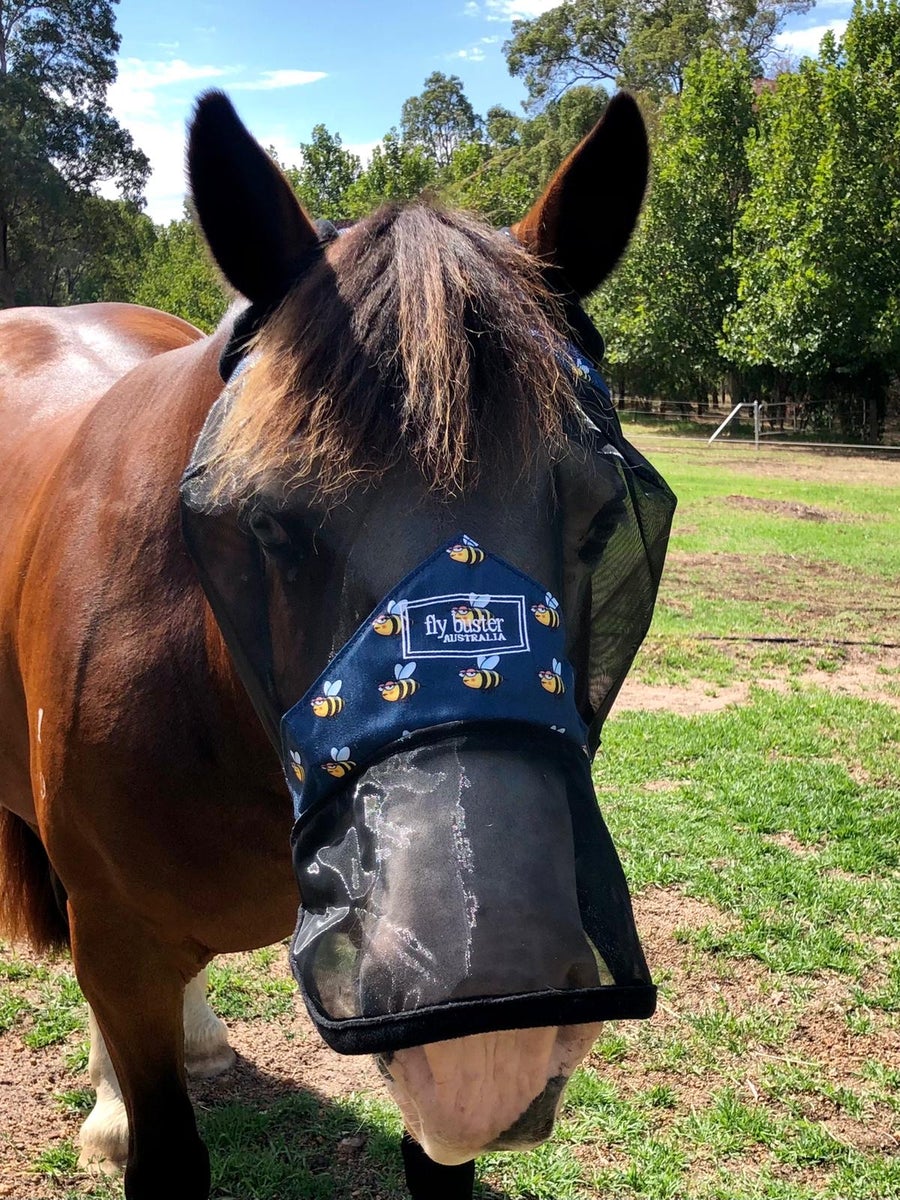 CASHEL CRUSADER & FLY BUSTER FLY MASKS FOR COB, HORSE, WB & DRAFT