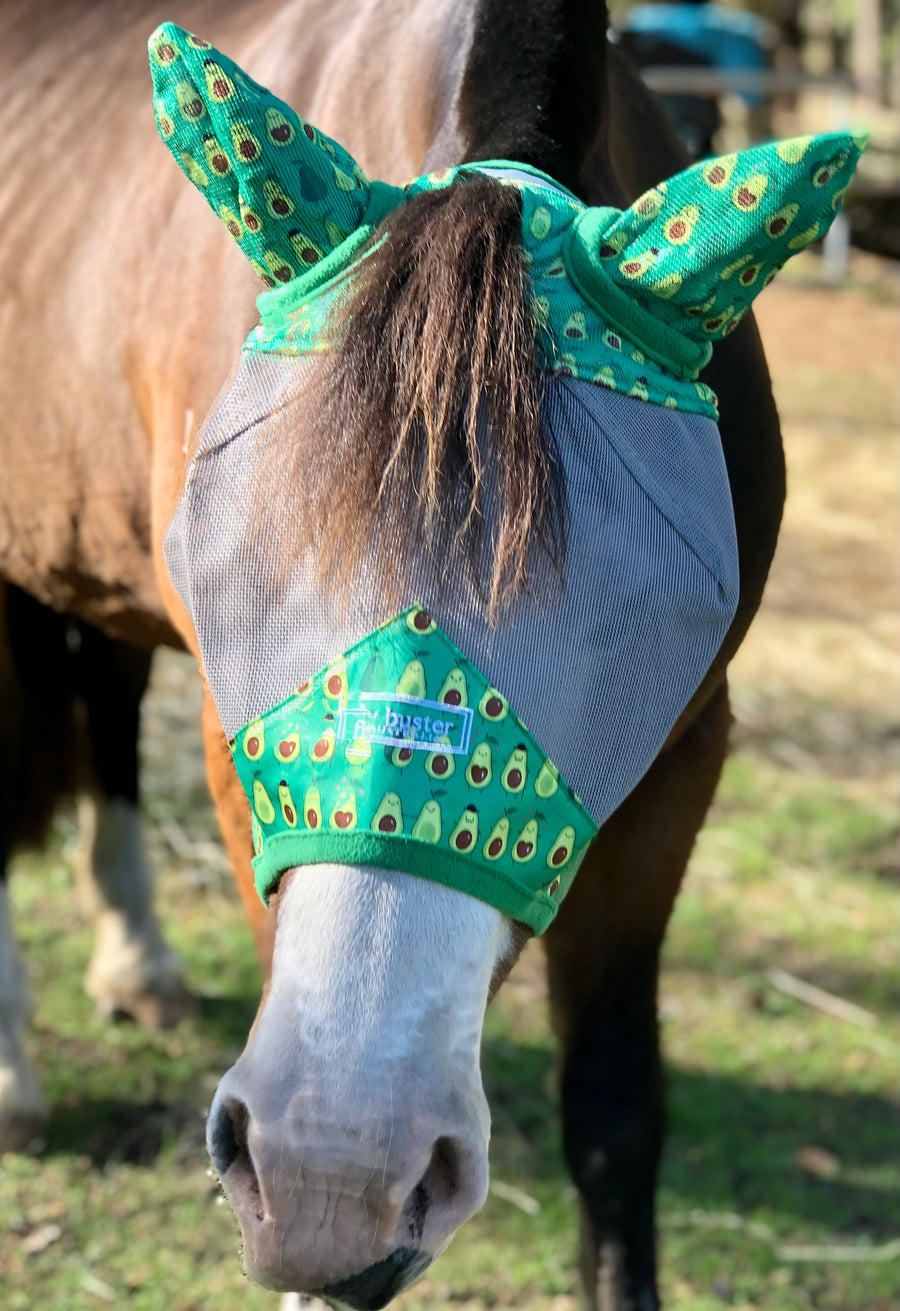 CASHEL CRUSADER & FLY BUSTER FLY MASKS FOR COB, HORSE, WB & DRAFT