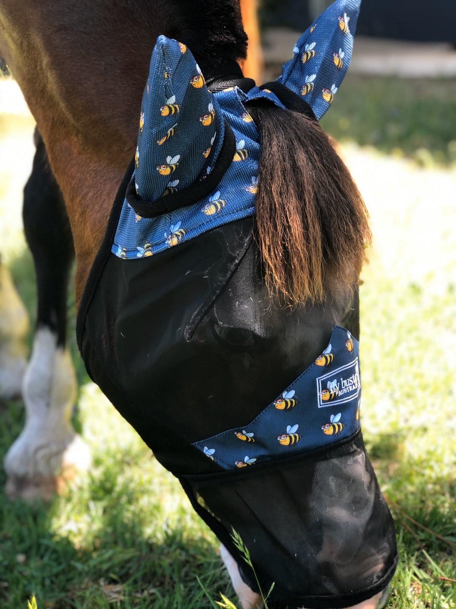 CASHEL CRUSADER & FLY BUSTER FLY MASKS FOR COB, HORSE, WB & DRAFT