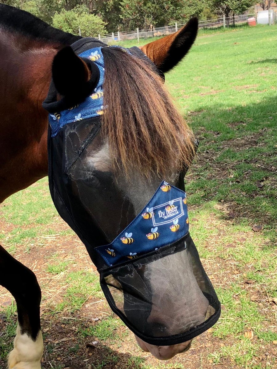 CASHEL CRUSADER & FLY BUSTER FLY MASKS FOR COB, HORSE, WB & DRAFT