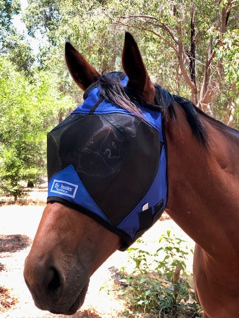 CASHEL CRUSADER & FLY BUSTER FLY MASKS FOR COB, HORSE, WB & DRAFT