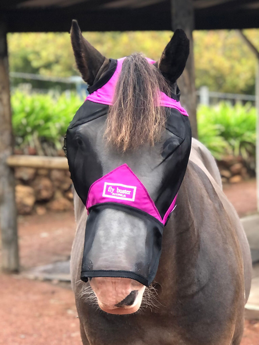 CASHEL CRUSADER & FLY BUSTER FLY MASKS FOR COB, HORSE, WB & DRAFT