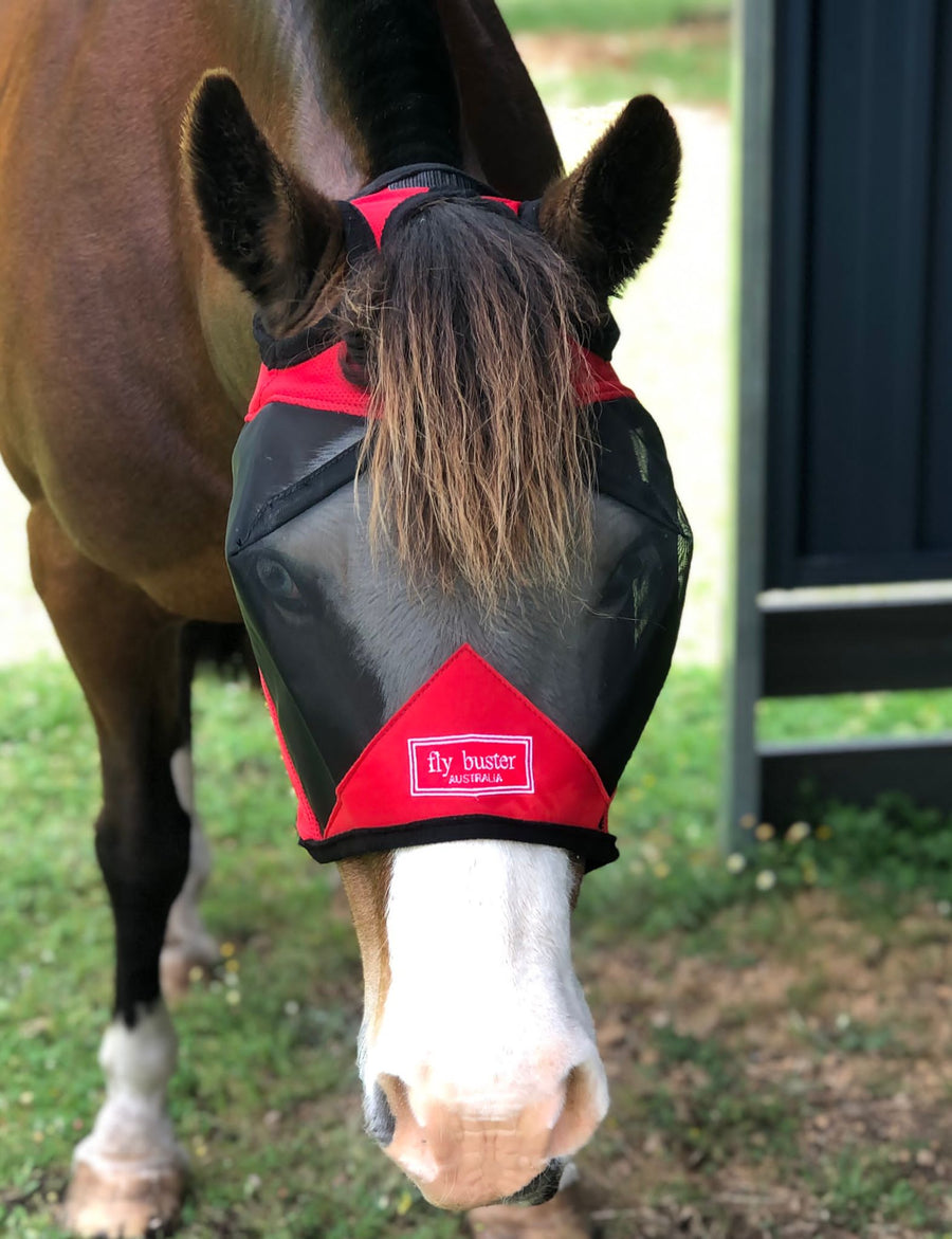 CASHEL CRUSADER & FLY BUSTER FLY MASKS FOR COB, HORSE, WB & DRAFT